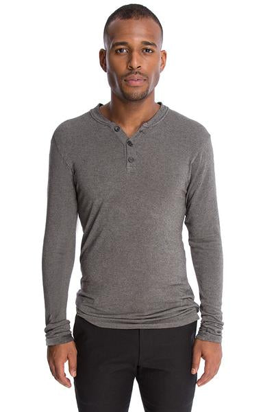 Long-Sleeved Henley Tee