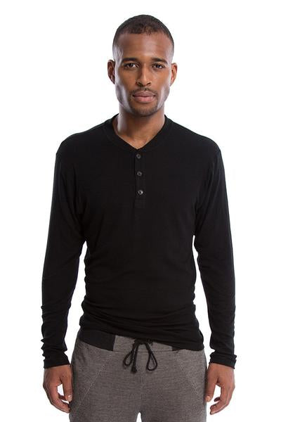 Long-Sleeved Henley Tee